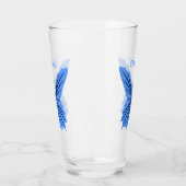 Verre Conception Papillon Bleu (Gauche)