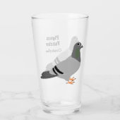 Verre Conception personnalisée de pigeon (Dos)