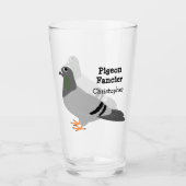 Verre Conception personnalisée de pigeon (Devant)