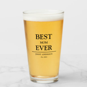 Verre Conception simple personnalisée Meilleure maman Ca