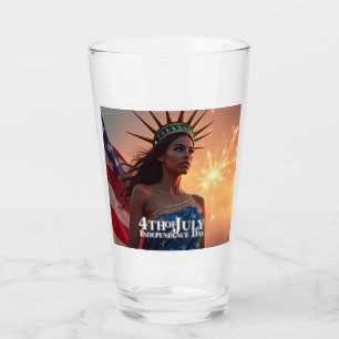 Verre Conception splendide du 4 juillet - Feux d'artific