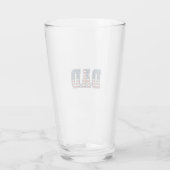 Verre Conception vectorielle de lettrage de drapeau de p (Dos)