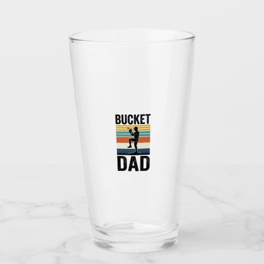 Verre Conception vectorielle de papa de seau Rétro Baseb (Devant)