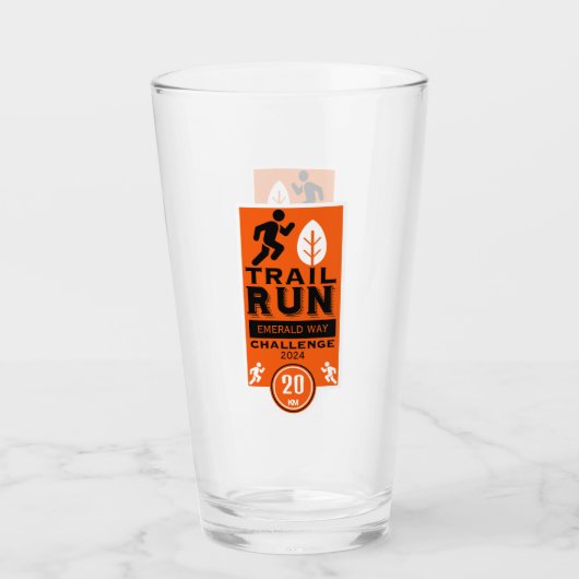Verre Concours de course de coureur de piste (Devant)