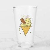Verre Cône de crème glacée (Dos)