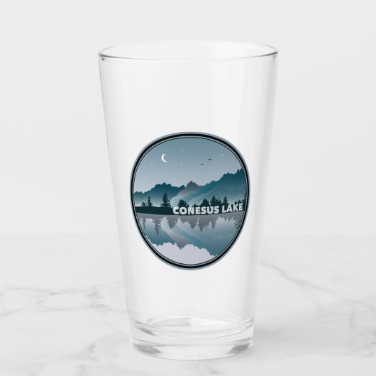 Verre Conesus Lake New York Réflexion (Devant)