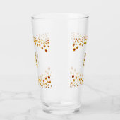 Verre Confettis dorés élégants (Gauche)