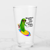 Verre Conserves au vinaigre surfantes drôles (Devant)