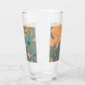 Verre Contemporary Leaf Design in Peach (Gauche)