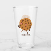 Verre cookies mignons et lait ajouter nom (Devant)