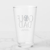 Verre Cool branché "GOLF DAD" Navy Blue Pint (Dos)