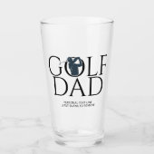 Verre Cool branché "GOLF DAD" Navy Blue Pint (Devant)