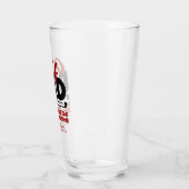 Verre Cool branché "GOLF DAD" pinte de typographie rouge (Gauche)