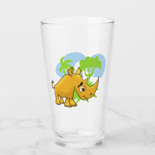 Verre Cool Cartoon Rhino