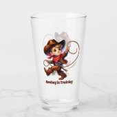 Verre Cool Cowboy entraînement ajouter du texte (Dos)