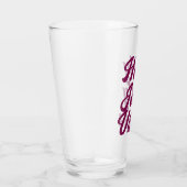 Verre Cool Funny Stylo moderne Joyeux Noël bière (Droite)