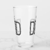 Verre Cool Le père avec un texte noir (Gauche)