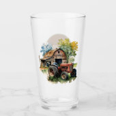 Verre Cool Pays tracteur ajouter du texte (Devant)