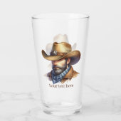 Verre Cool Western Sheriff ajouter du texte (Dos)