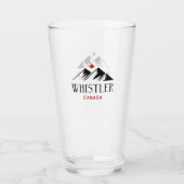 Verre Cool Whistler Canada Mountains Maple Leaf (Dos)