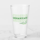 Verre Coordonnateur des shenanigans de la Saint Patrick (Devant)