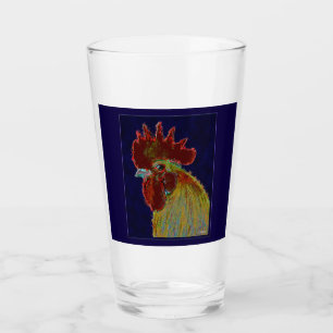 Verre Coq :  Tête libre