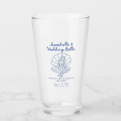 Verre Coques de mer et cloches Mariages Bachelorette côt (Devant)