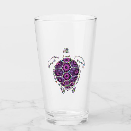 Verre Coquille de tortue violette (Devant)
