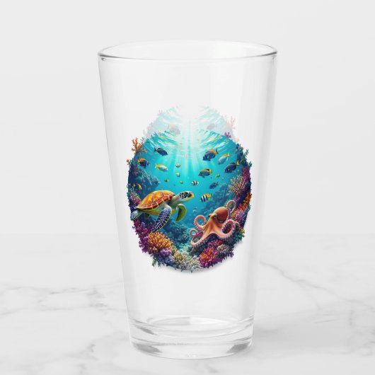 Verre Coral Reef Vignette (Dos)