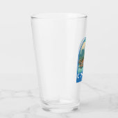 Verre Corfou Grèce Voyage Emblème d'art (Droite)