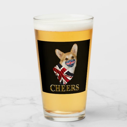 VERRE CORGI CHEERS (Devant (rempli))