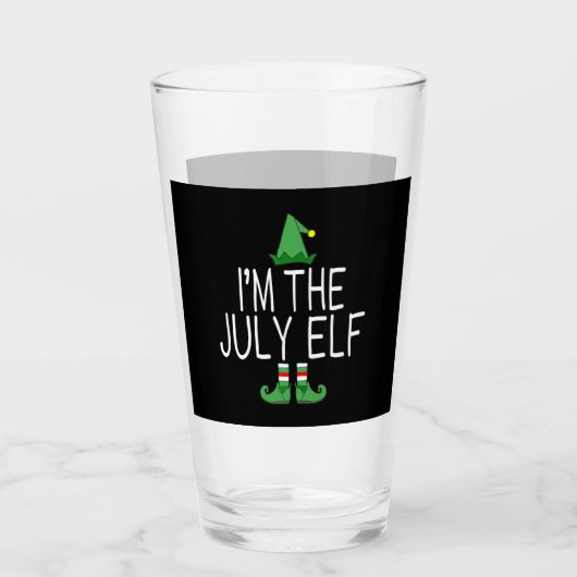 Verre Correspondre Noël Familial En Juillet Drôle (Devant)
