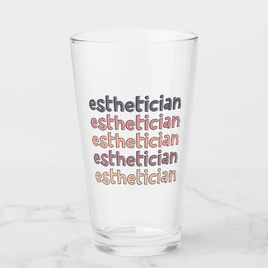 Verre Cosmetologue Esthétique Beautician Cute (Devant)