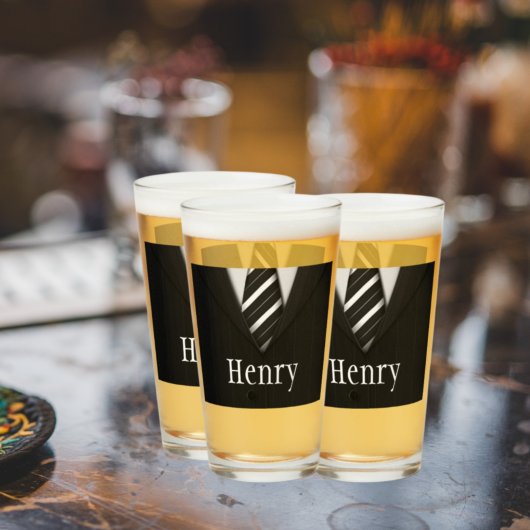 Verre Costume de Groomsmen personnalisé