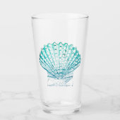 Verre coteau turquoise couleur bleu mermaid (Devant)