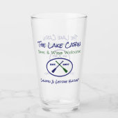 Verre Cottage Lake Accueil Océan Funny Tumblers Lunettes (Devant)