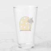 Verre Coucher de soleil de Pickleball Beach (Dos)