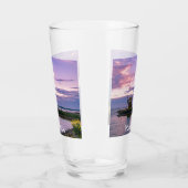 Verre Coucher de soleil rose sur le lac (Gauche)