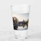 Verre Coucher de soleil sur l'ancien pont médiéval de Nu (Dos)