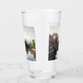 Verre Coucher de soleil sur l'ancien pont médiéval de Nu (Droite)