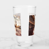 Verre Coucher de soleil sur le carré à Padova en Italie (Gauche)