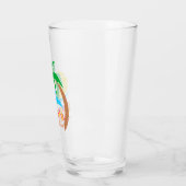 Verre Couchers De Soleil Et Palmiers Saison D'Été (Gauche)