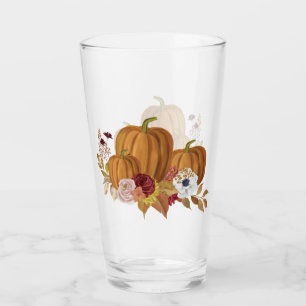 Verre Couleurs citrouilles, roses et Magnolia Fall