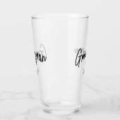 Verre Coupe de Mariage noir blanc Groomsman (Gauche)