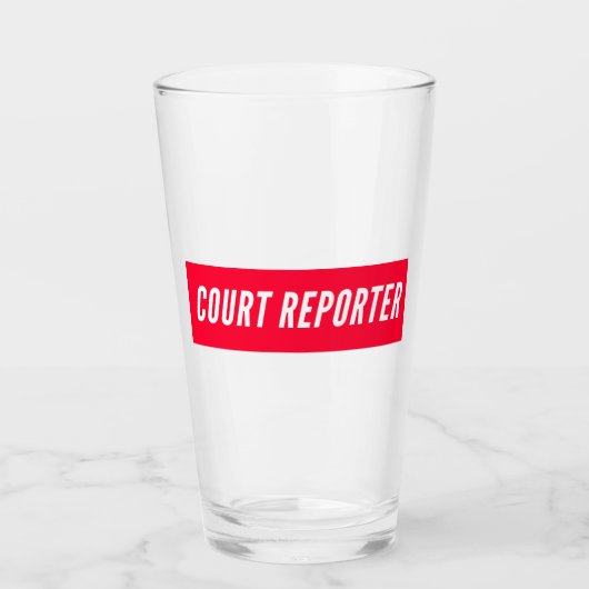 Verre Coupe du monde de journalisme judiciaire (Devant)
