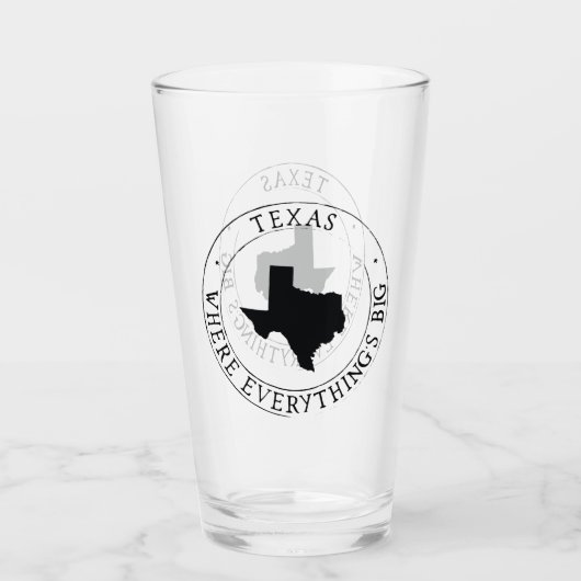 Verre Coupe du Texas State Glass (Devant)