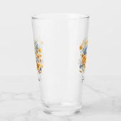 Verre Coupe florale personnalisée pour grand-mère Cadeau (Gauche)