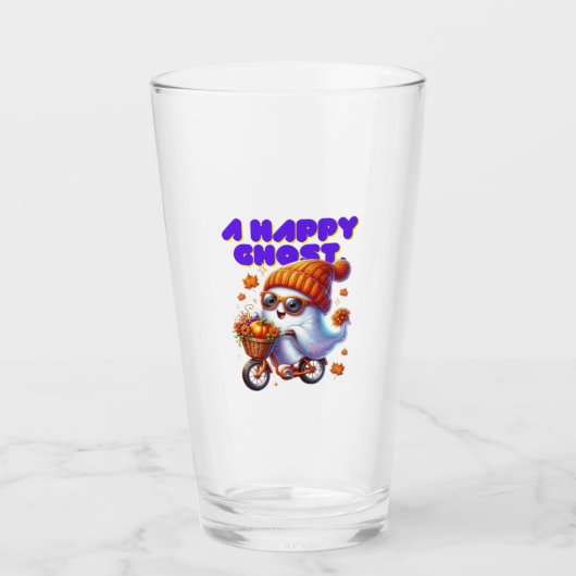 Verre Coupe Halloween Boo Ghost Milk Tea Glass (Devant)