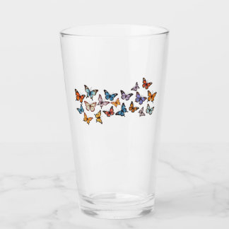 Verre Coupe motif papillon