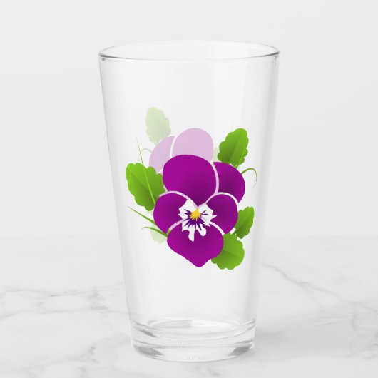 Verre Coupe Pansy Glass (Devant)